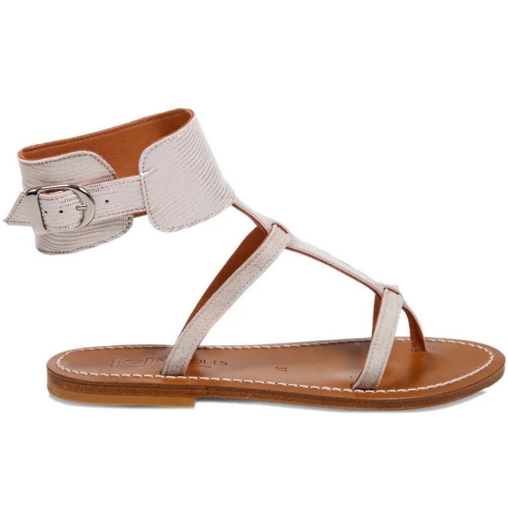 K. Jacques caravelle gladiator ankle straps leather sandals 36